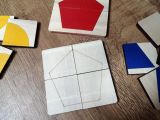Dřevěná skládačka - pětiúhelník - DID15