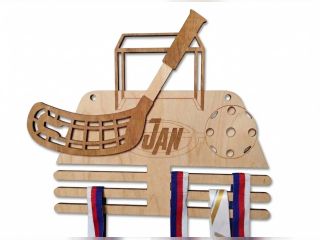 Věšák na medaile - florbal  - SP09