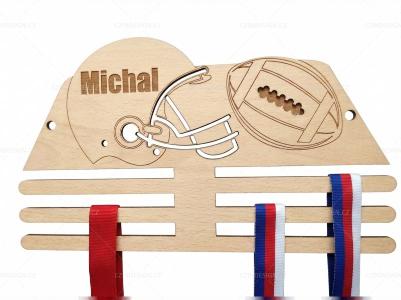 Věšák na medaile- ragby - SP13