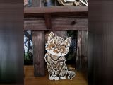 3D mandala - kočka 250 mm, 6 vrstvá - 3M02