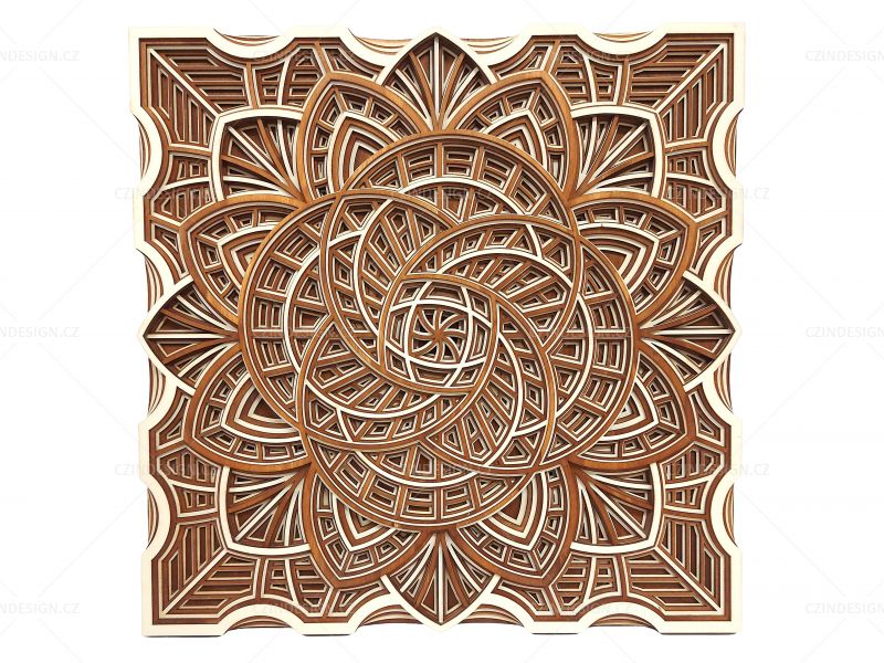 3D mandala, 7 vrstvá 400 mm - 3M15