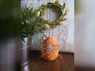 Velikonoční vajíčko oranžové - Vedek08