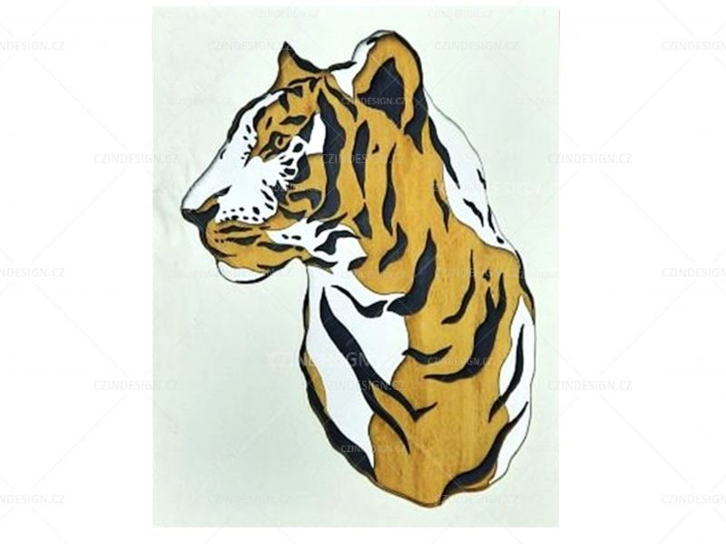 3D obraz tygr 300 x 235 mm - 3M22