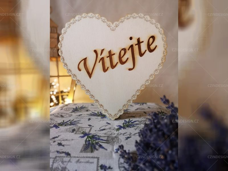 Srdce Vítejte 200 mm - VIT05