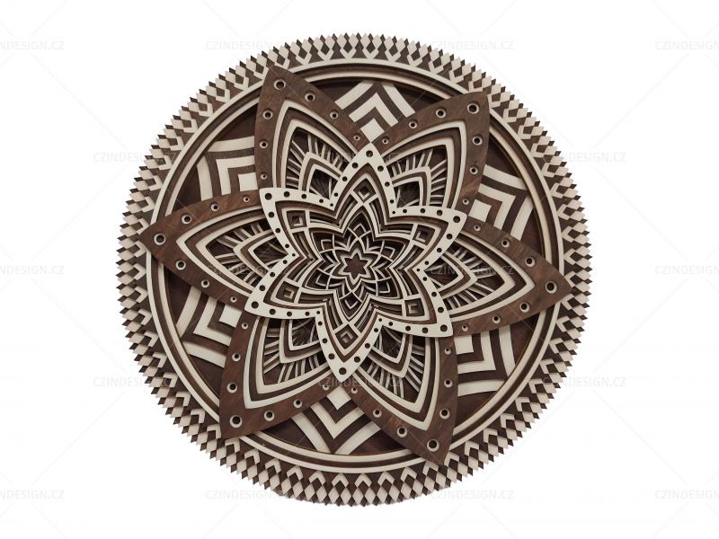 3D mandala Jiřinka - 400 mm - 3M28