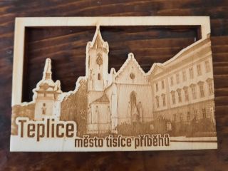 Magnetka Teplice město tisíce příběhů 75 x 50 mm - MAG07