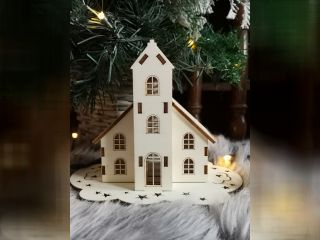 3D svítící domeček 90 x 120 mm - DU305