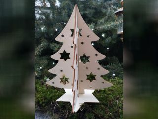 Vánoční stromeček s hvězdičkami 240 mm - V22-38