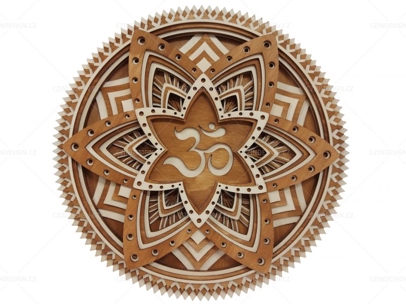3D mandala ÓM - 300 mm - 3M30
