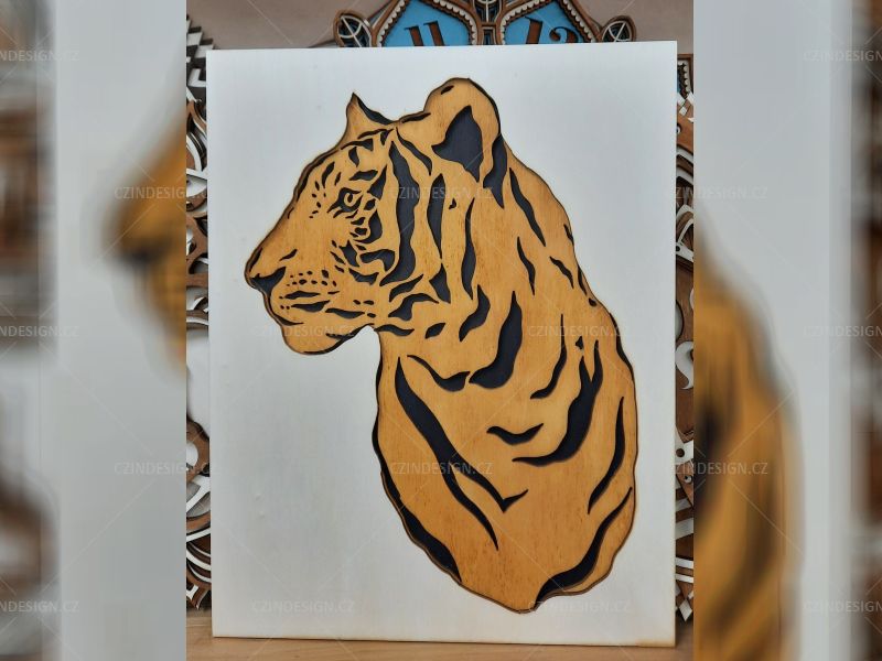 3D obraz tygr 300 x 235 mm - 3M31