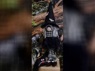 Čarodějka Evelína s kočkou 700 mm - VAD127