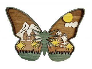 3D Velikonoční ozdoba - motýl - VE139