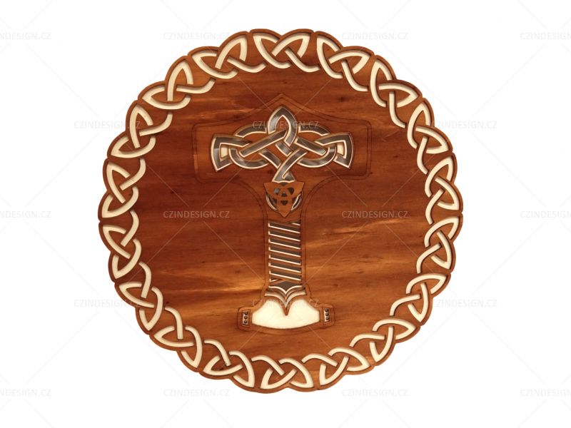 Keltský symbol kladiva KEL02 - 30 cm