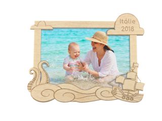 Dětský rámeček na fotku - památku z dovolené u moře