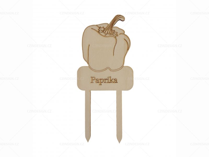 Zápich paprika 80 x 180 mm