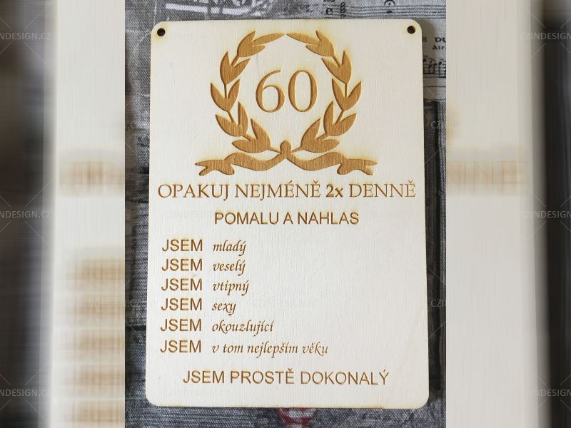 Narozeninová ced. 60 - muži - NAR06